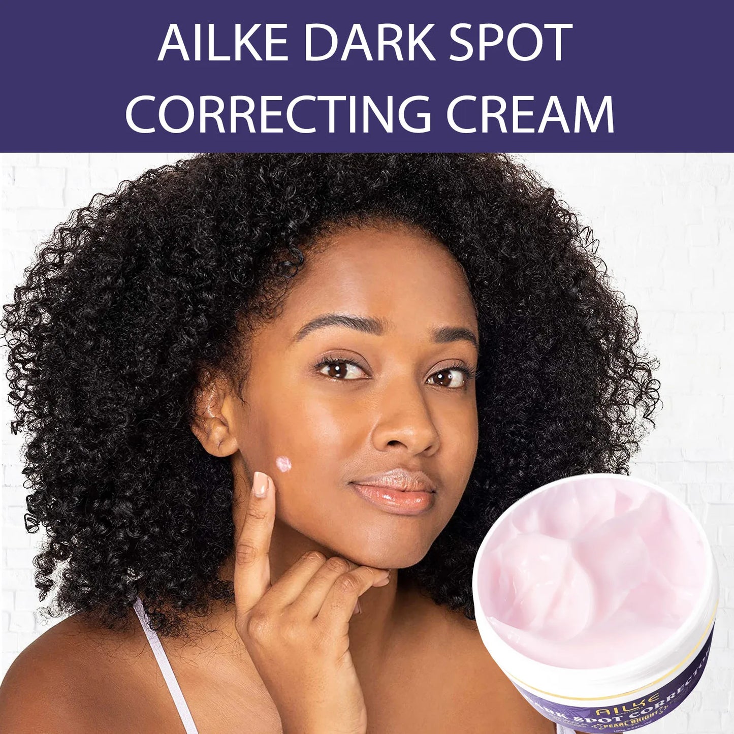 AILKE Lighten Face Cream Dark Spots Remover for Face Hands Body and Knuckles Even Skin Tone Improve Dull Skin 100ml