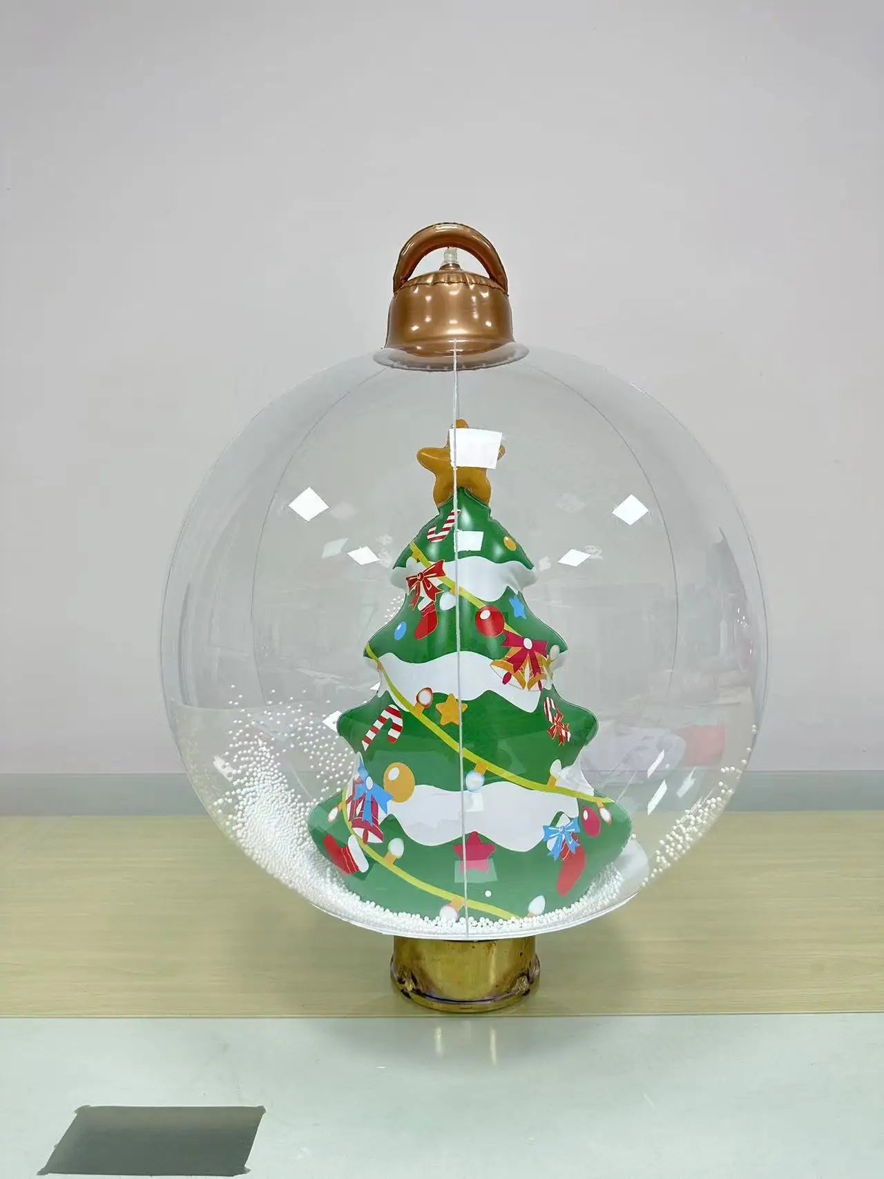 60cm Giant Inflatable Christmas Balls without Light PVC Big Ball Xmas Tree Decorations Outdoor Yard Lawn Christmas Balloons
