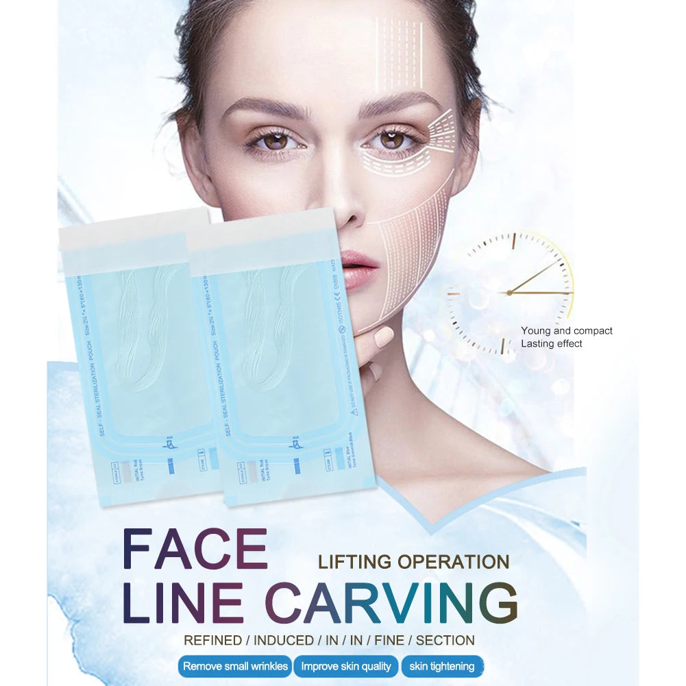 12 Pieces Collagen Face Lifting Thread Anti Aging Skin Firming Collagen Threads Beauty Care Products