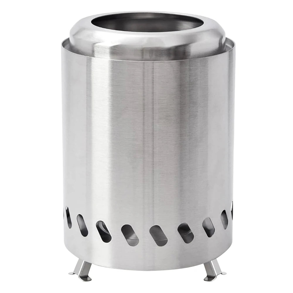 Smokeless Tabletop Fire Pit Stainless Steel Indoor Outdoor Table Top Firepit Wood Burning Or Pellet Fueled Portable Bonfire