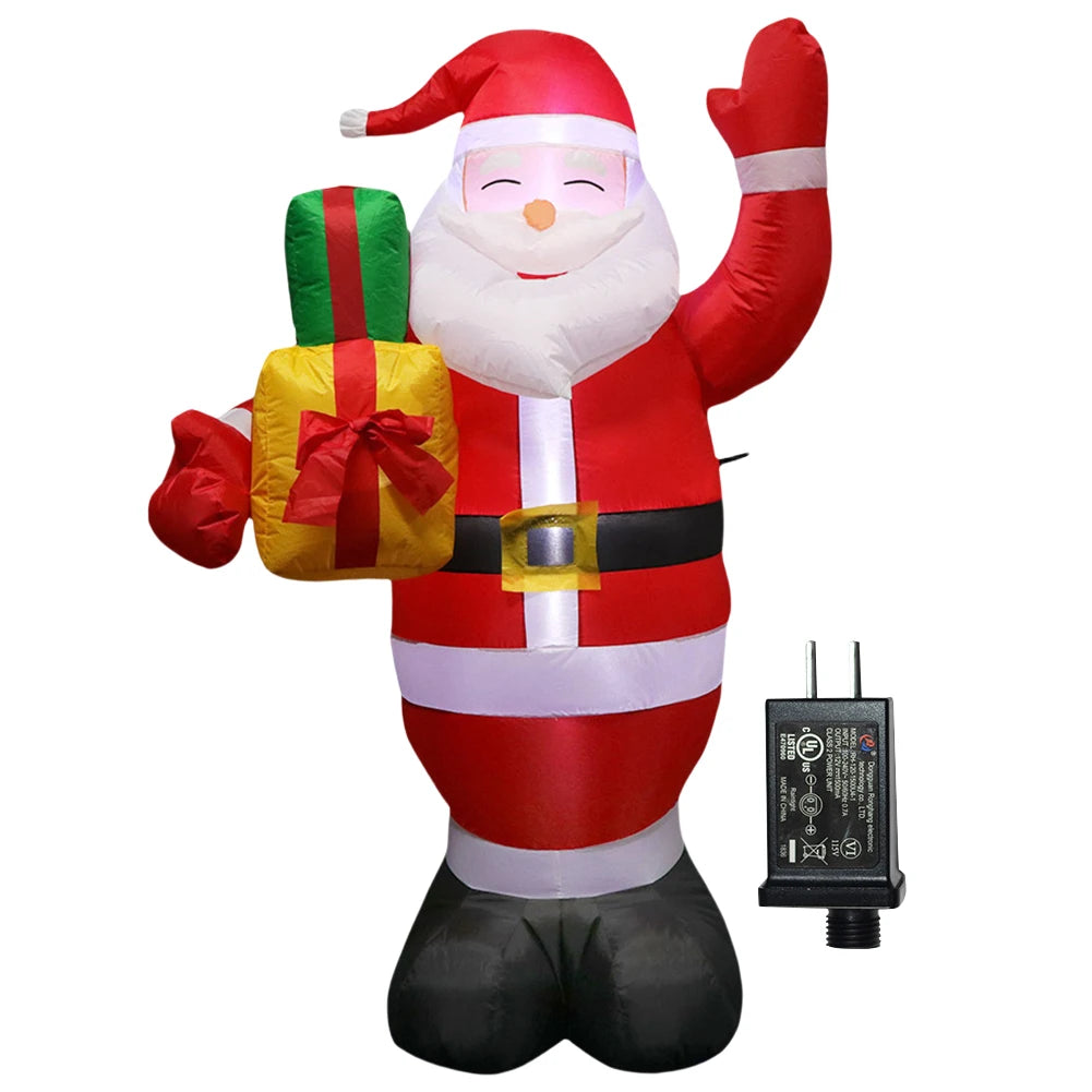 LED Inflatable Lighted Giant Model Ornament Festival Theme Christmas Dolls Decor Decorative Cartoon Christmas New Year Gifts