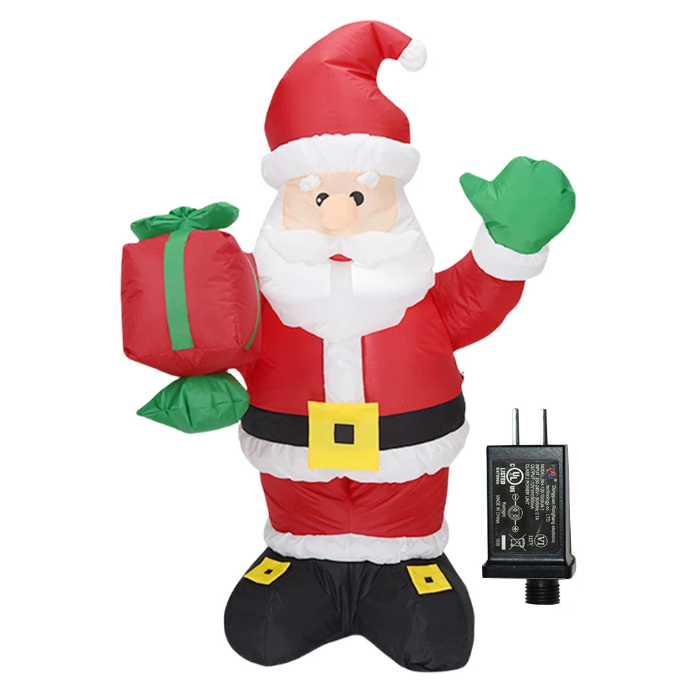 LED Inflatable Lighted Giant Model Ornament Festival Theme Christmas Dolls Decor Decorative Cartoon Christmas New Year Gifts