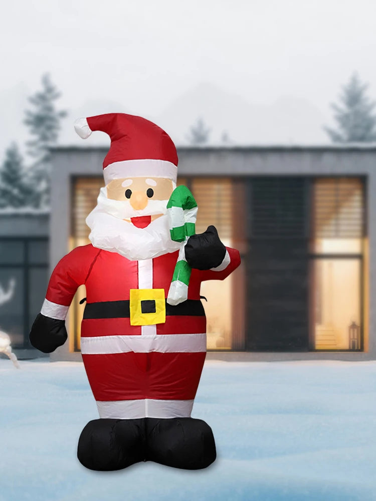 LED Inflatable Lighted Giant Model Ornament Festival Theme Christmas Dolls Decor Decorative Cartoon Christmas New Year Gifts