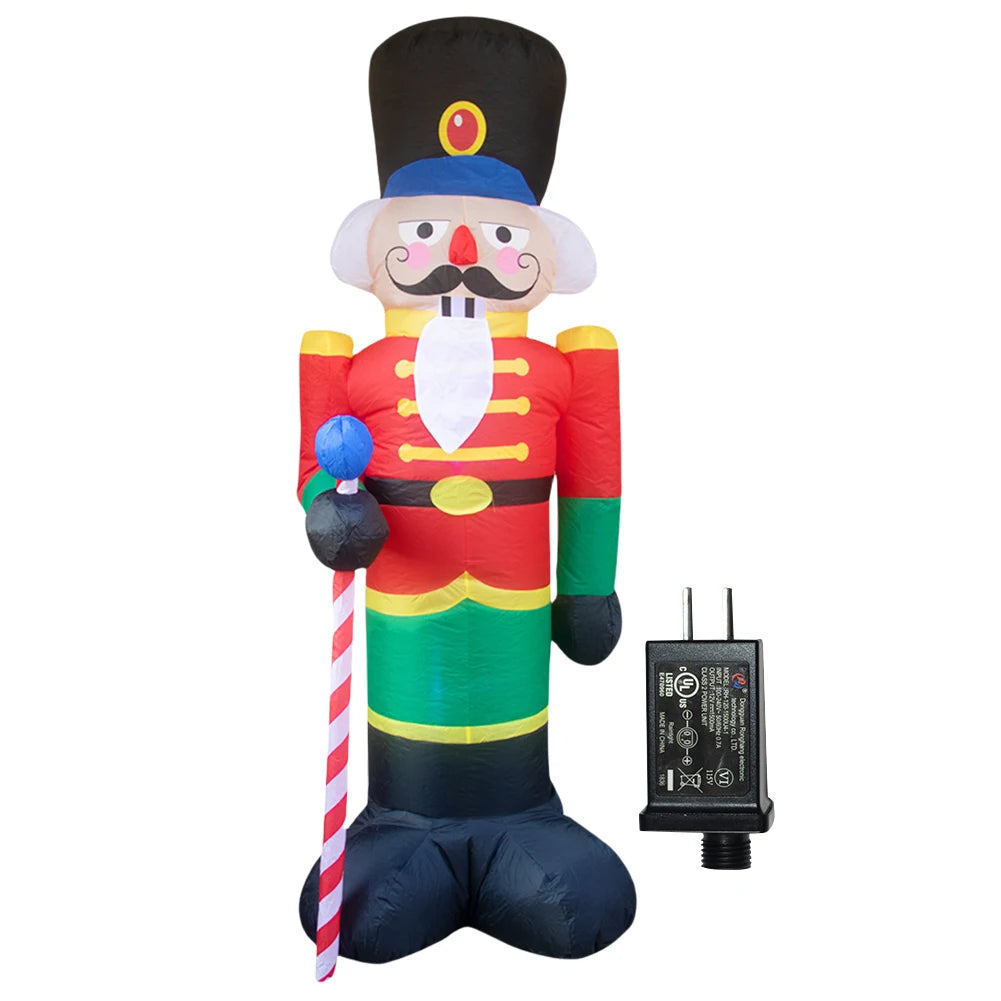LED Inflatable Lighted Giant Model Ornament Festival Theme Christmas Dolls Decor Decorative Cartoon Christmas New Year Gifts