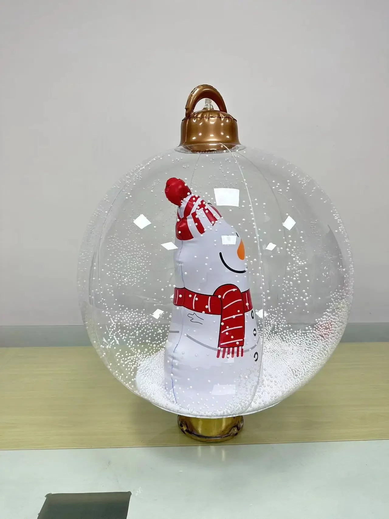 60cm Giant Inflatable Christmas Balls without Light PVC Big Ball Xmas Tree Decorations Outdoor Yard Lawn Christmas Balloons