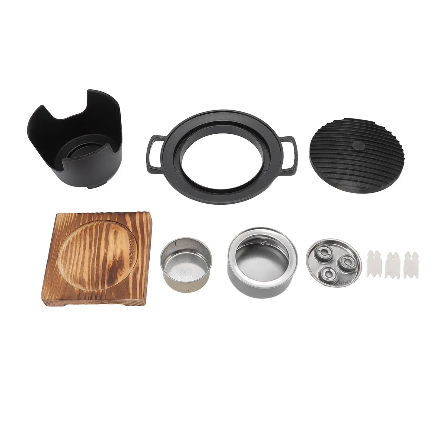 Smokeless Hibachi Grill Portable Charcoal Grill Aluminium Alloy Mini Barbecue Grill for Camping Home Barbecue Accessories
