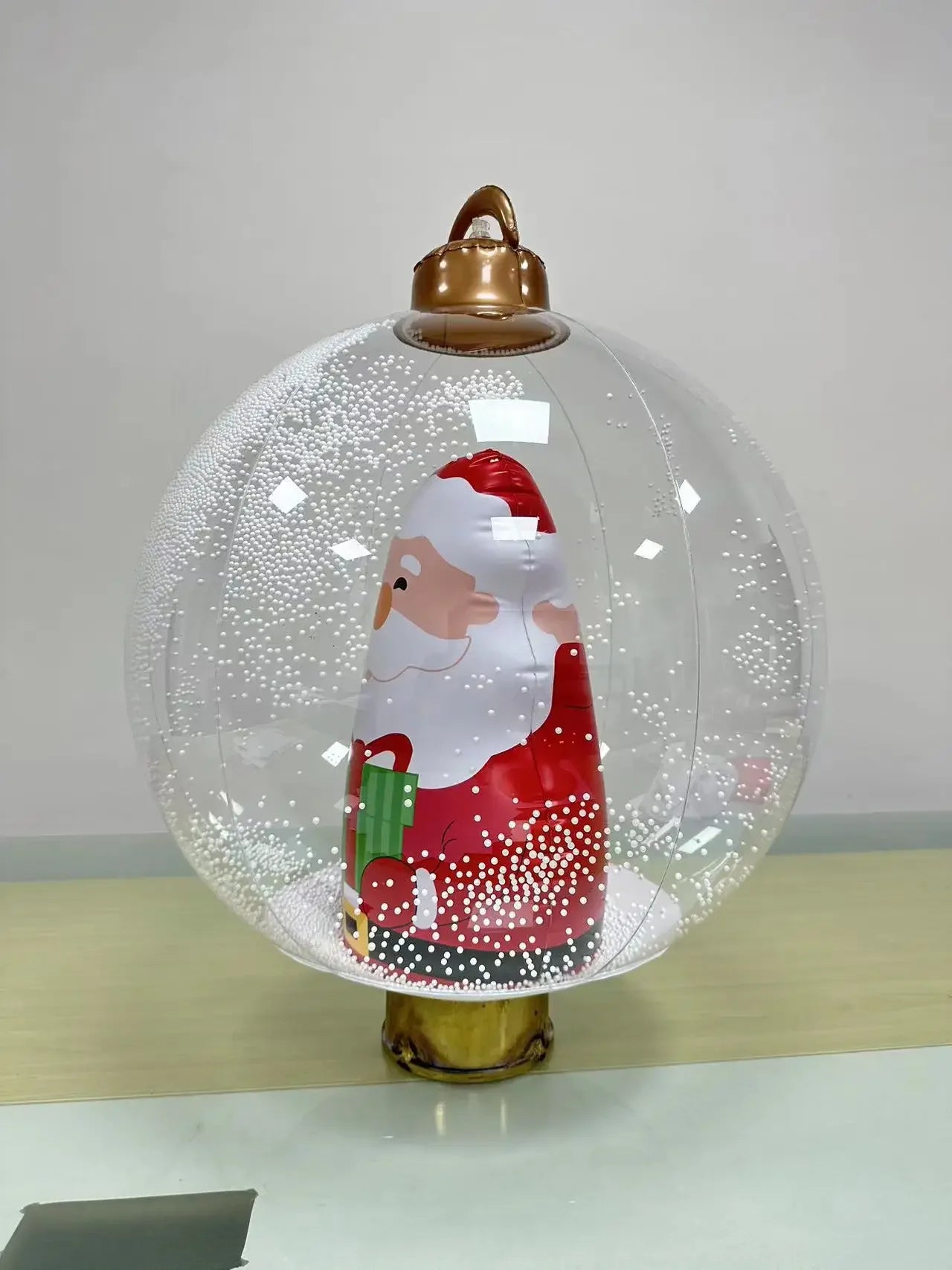 60cm Giant Inflatable Christmas Balls without Light PVC Big Ball Xmas Tree Decorations Outdoor Yard Lawn Christmas Balloons