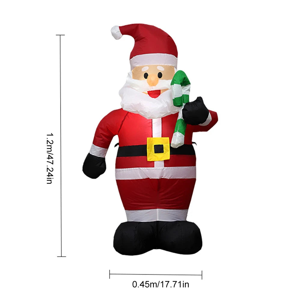 LED Inflatable Lighted Giant Model Ornament Festival Theme Christmas Dolls Decor Decorative Cartoon Christmas New Year Gifts