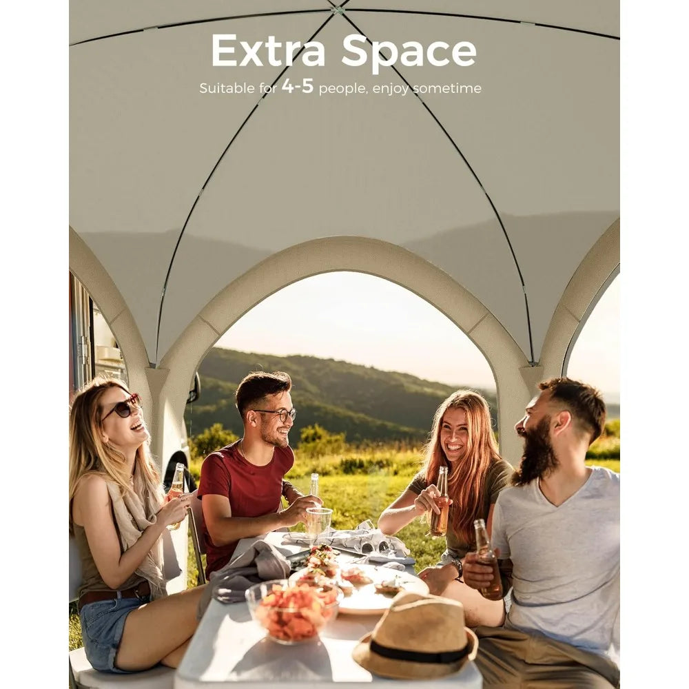 Screen Pop Up House Room Tent, Canopy Sun Shade Shelter for Camping, Patio, Backyard, Deck & Outdoor Activities, Portable Gazebo