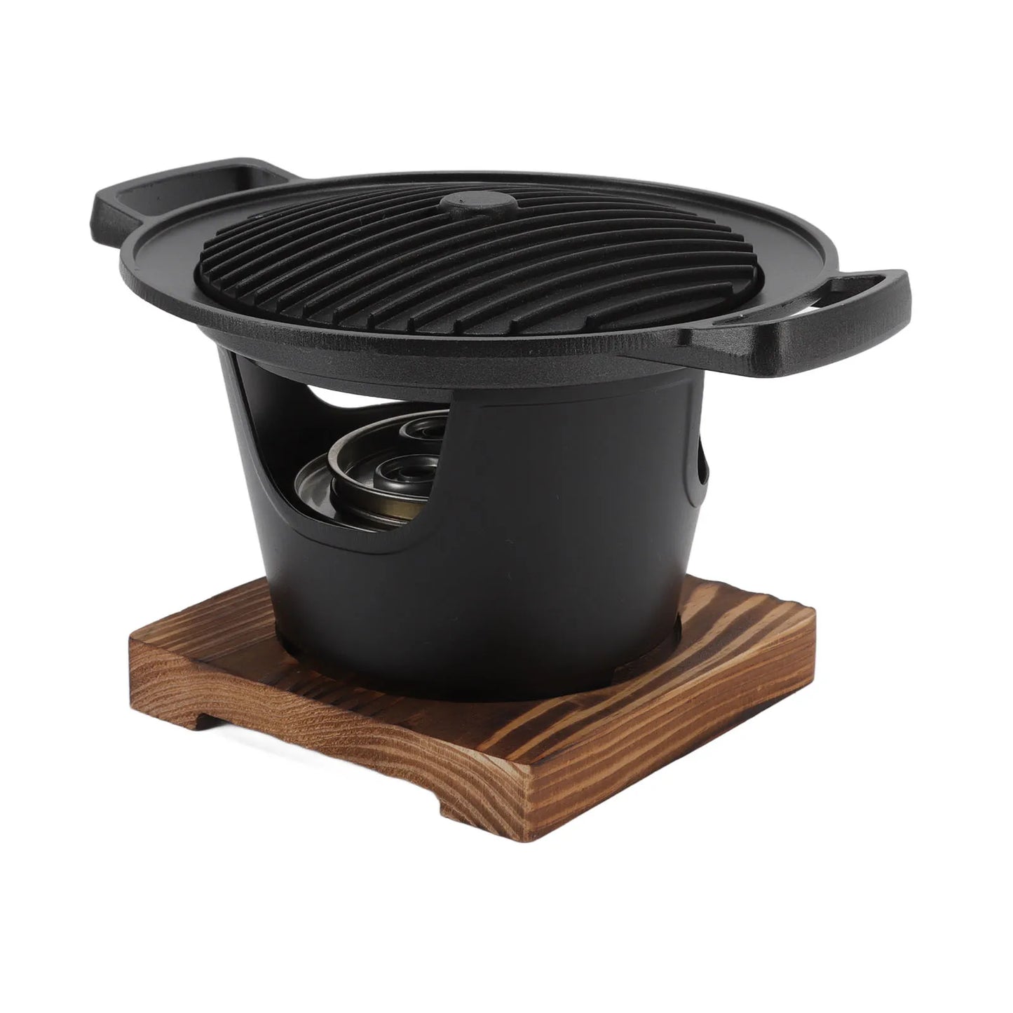 Smokeless Hibachi Grill Portable Charcoal Grill Aluminium Alloy Mini Barbecue Grill for Camping Home Barbecue Accessories