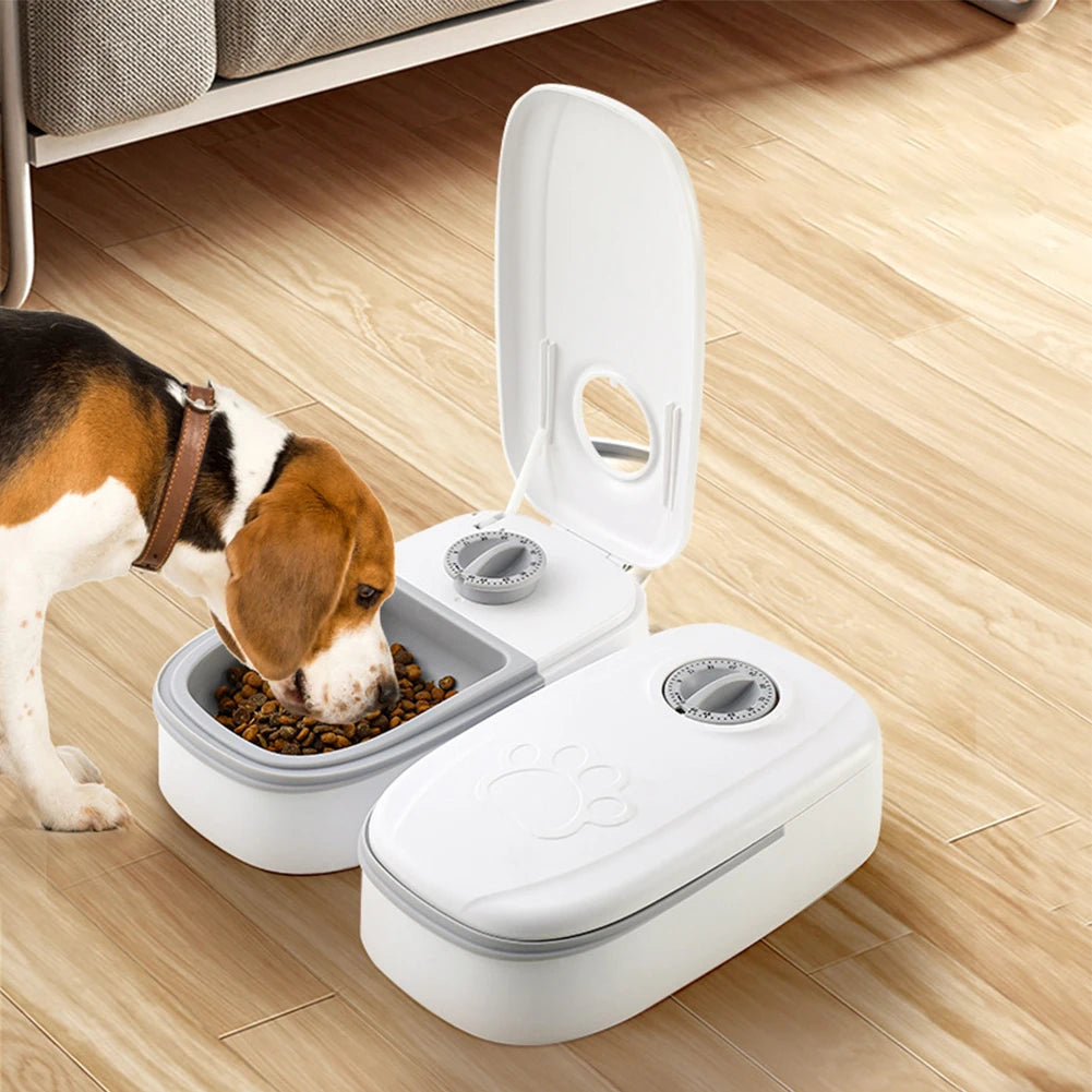 Pet Automatic Timing Feeder Smart Dry Food Dispenser for Cats and Dogs with Timer
