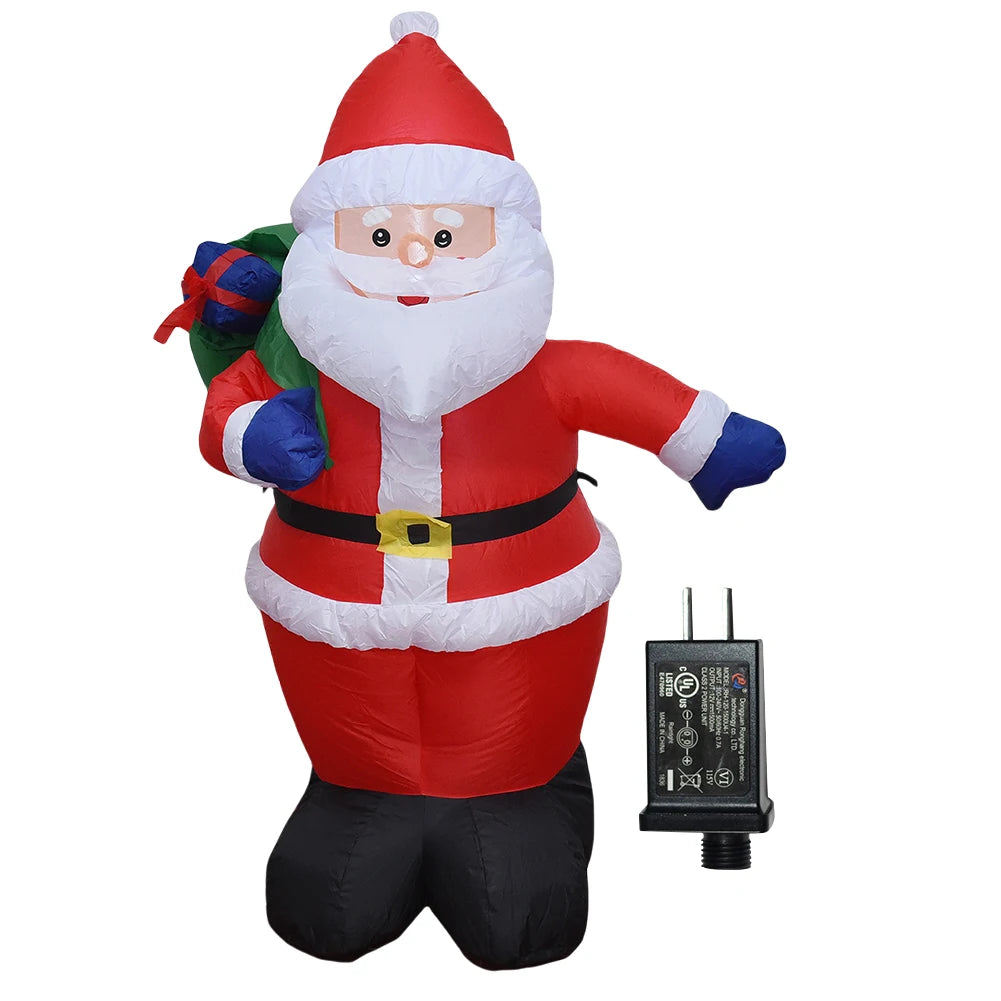 LED Inflatable Lighted Giant Model Ornament Festival Theme Christmas Dolls Decor Decorative Cartoon Christmas New Year Gifts