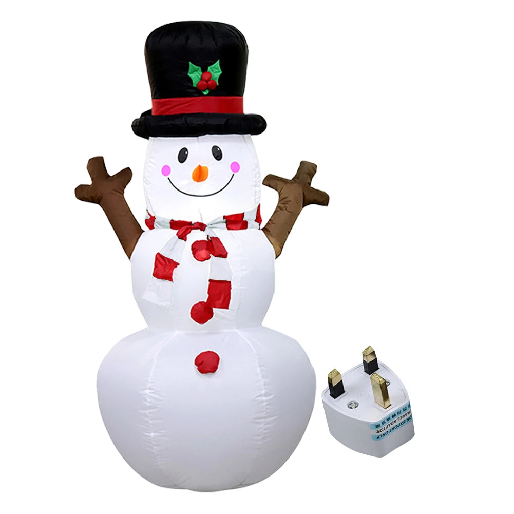 LED Inflatable Lighted Giant Model Ornament Festival Theme Christmas Dolls Decor Decorative Cartoon Christmas New Year Gifts