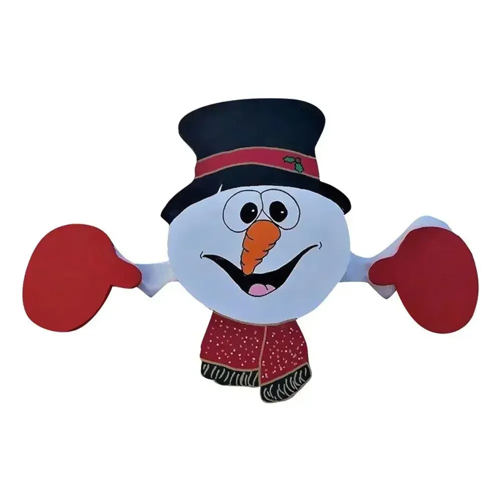 Santa Claus Fence Peeps Christmas Decorations Outdoor Holiday Occasion Home Garden Indoor Crafts Ornaments 2026 New Year Navidad