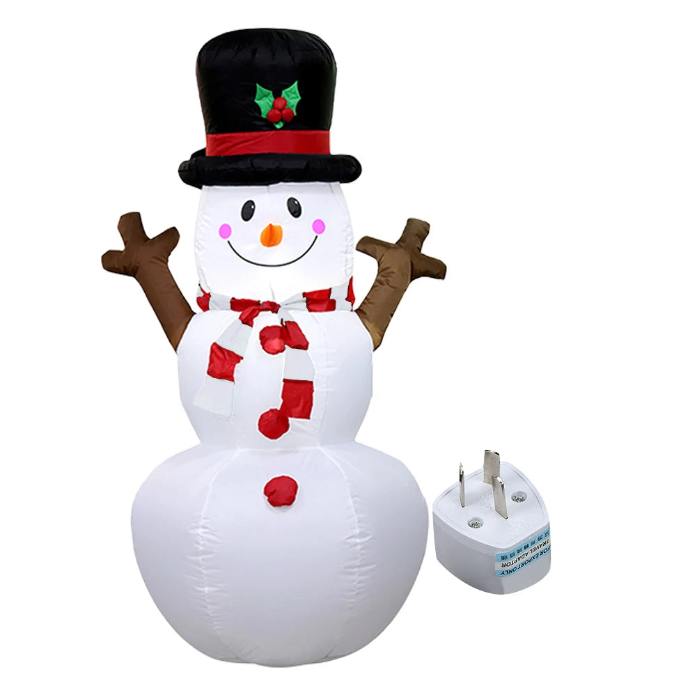 LED Inflatable Lighted Giant Model Ornament Festival Theme Christmas Dolls Decor Decorative Cartoon Christmas New Year Gifts