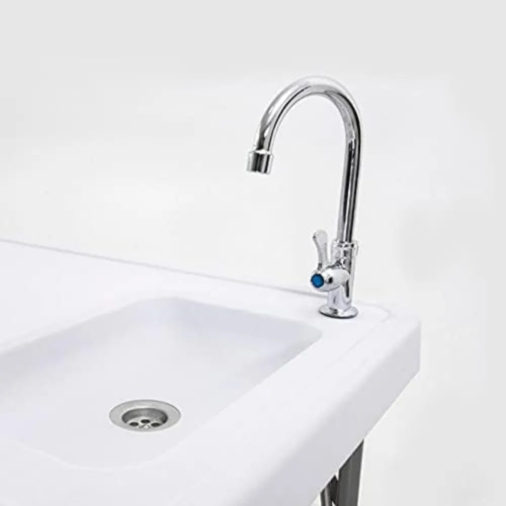 46” Fish Cleaning Table with Sink, Portable Camping Table with Faucet & Drainage Hose, Outdoor Fillet Station for Camp, Picnic