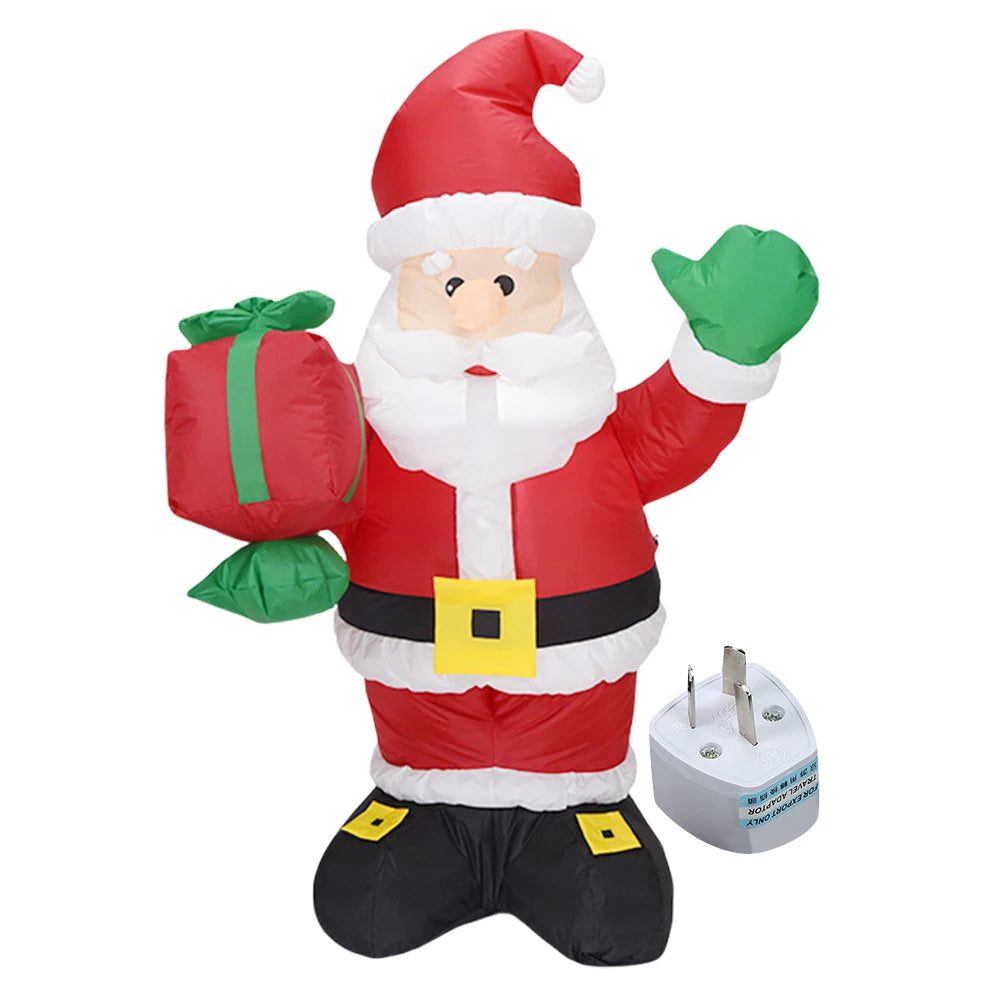 LED Inflatable Lighted Giant Model Ornament Festival Theme Christmas Dolls Decor Decorative Cartoon Christmas New Year Gifts