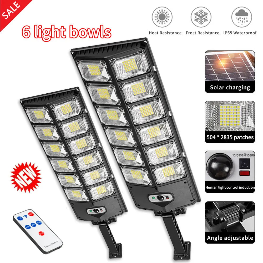 100000Lux Super Plus Solar Lights Outdoor street Light Solar Wall Lamp Motion Sensor LED Lamp Garden Decor Night Light gifts