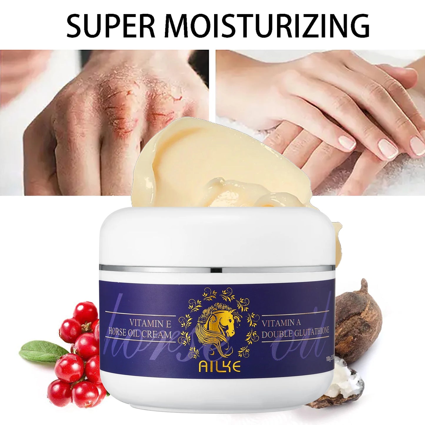 AILKE Bleaching Skin Care, With Double Glutathione, Lightening, Moisturizing, Remove Dark Spots, Melanin, Skin Glowing Face Care