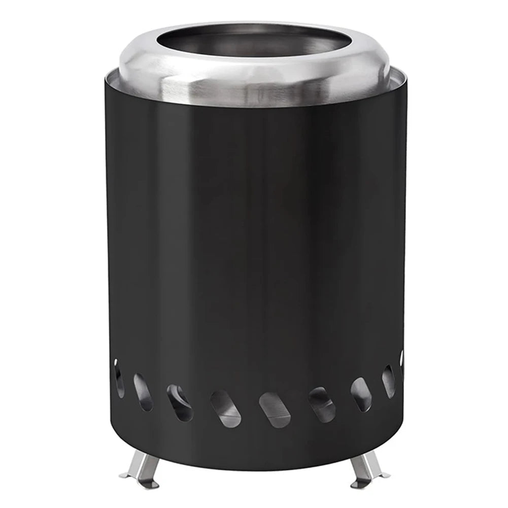 Smokeless Tabletop Fire Pit Stainless Steel Indoor Outdoor Table Top Firepit Wood Burning Or Pellet Fueled Portable Bonfire
