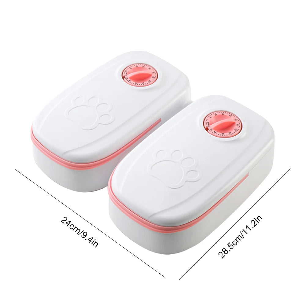 Pet Automatic Timing Feeder Smart Dry Food Dispenser for Cats and Dogs with Timer