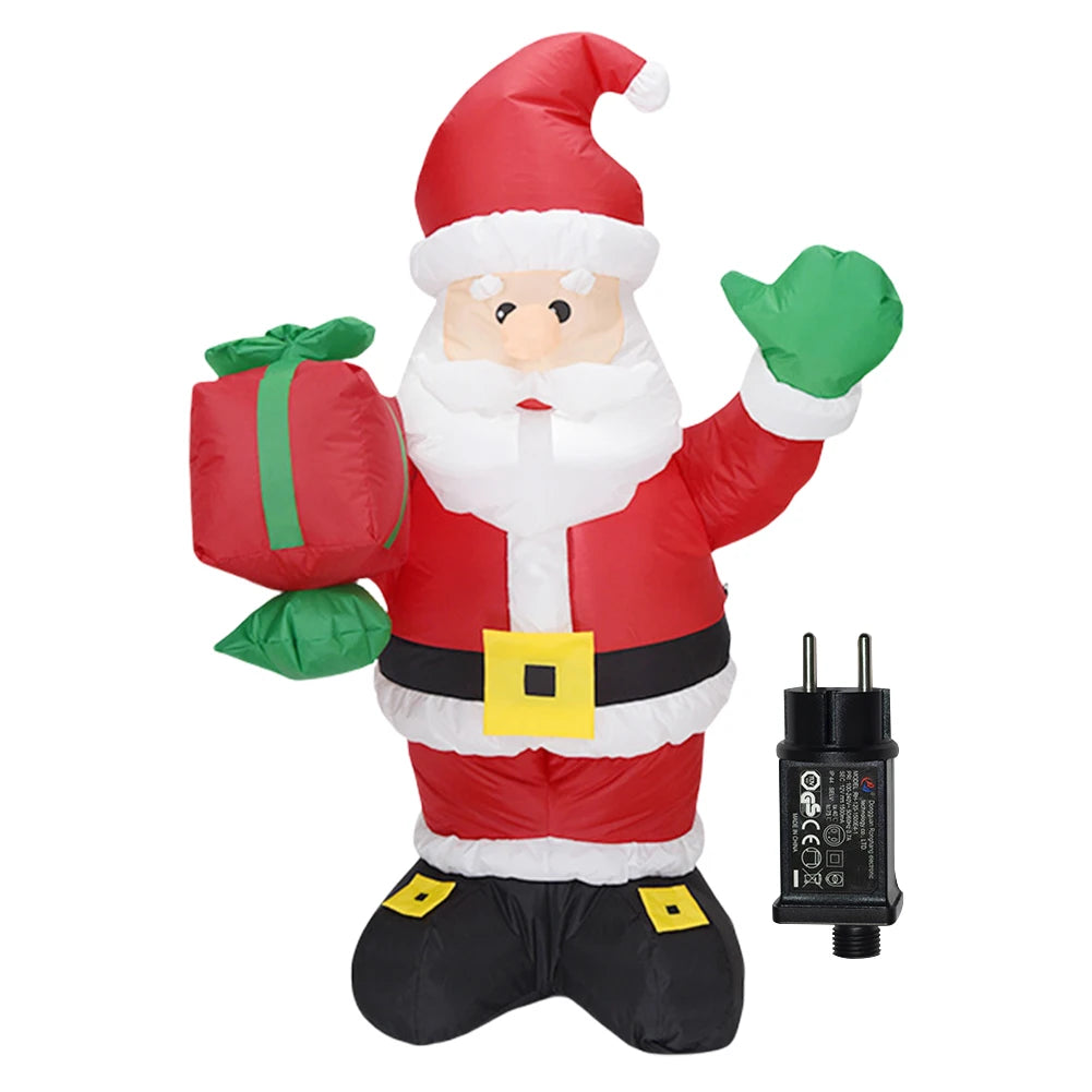 LED Inflatable Lighted Giant Model Ornament Festival Theme Christmas Dolls Decor Decorative Cartoon Christmas New Year Gifts