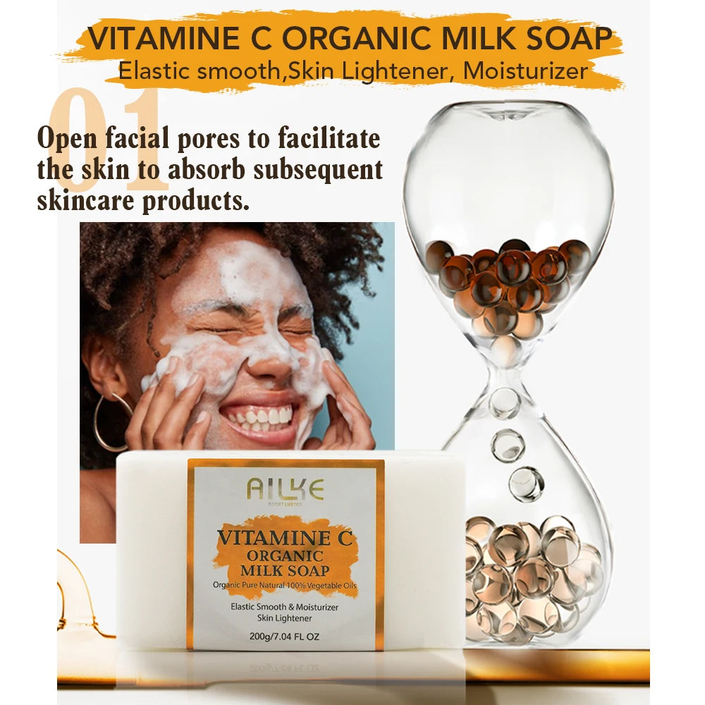 AILKE Lightening Body Cream with Vitamin C Hyaluronic Acid and Shea Butter for Reducing Black Spots Even Skin Tone and Hydration