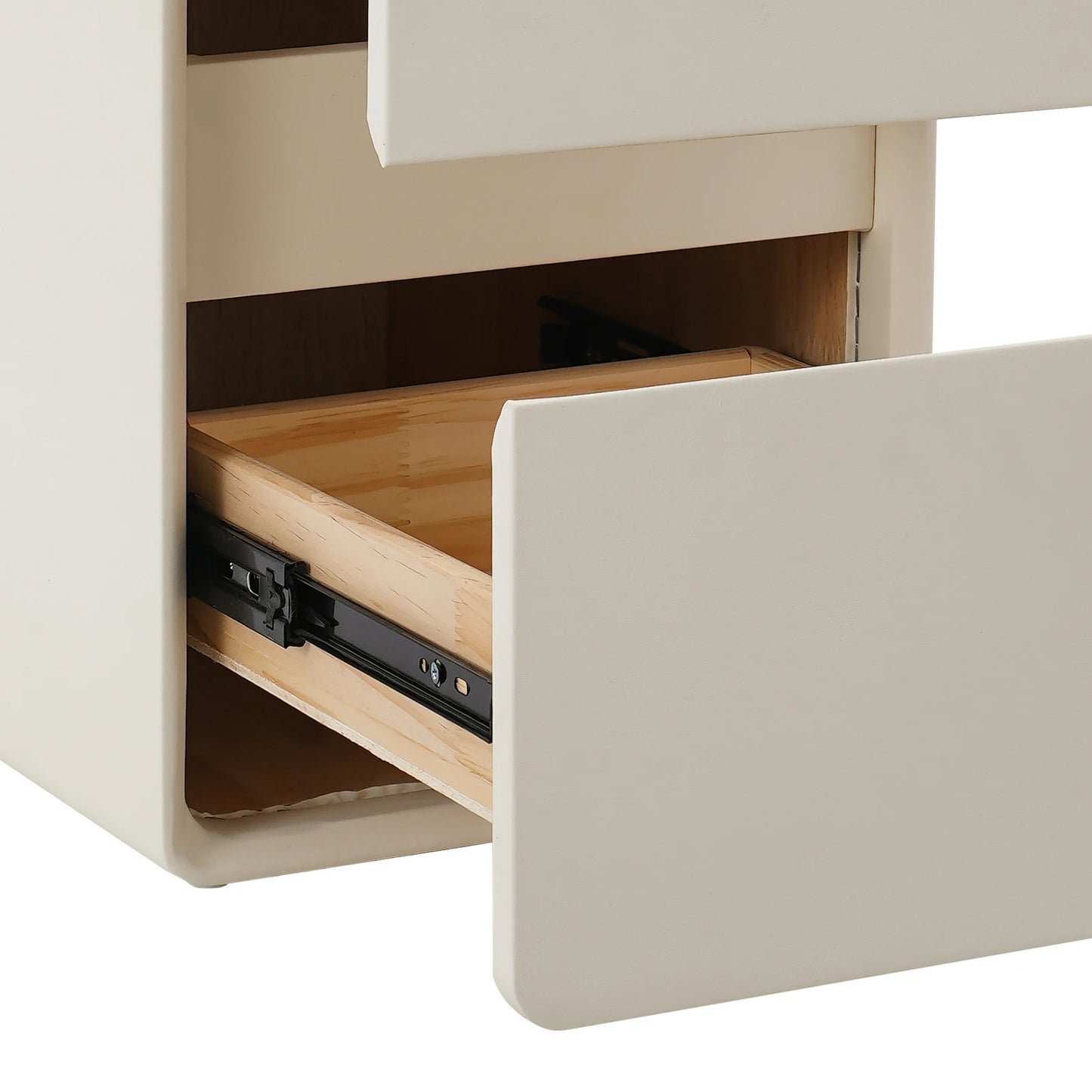 2 Drawers Narrow Nightstand Bedside Table with Modern Couch Sofa Side Table Storage Cabinet for Bedroom Living Room Home Decor