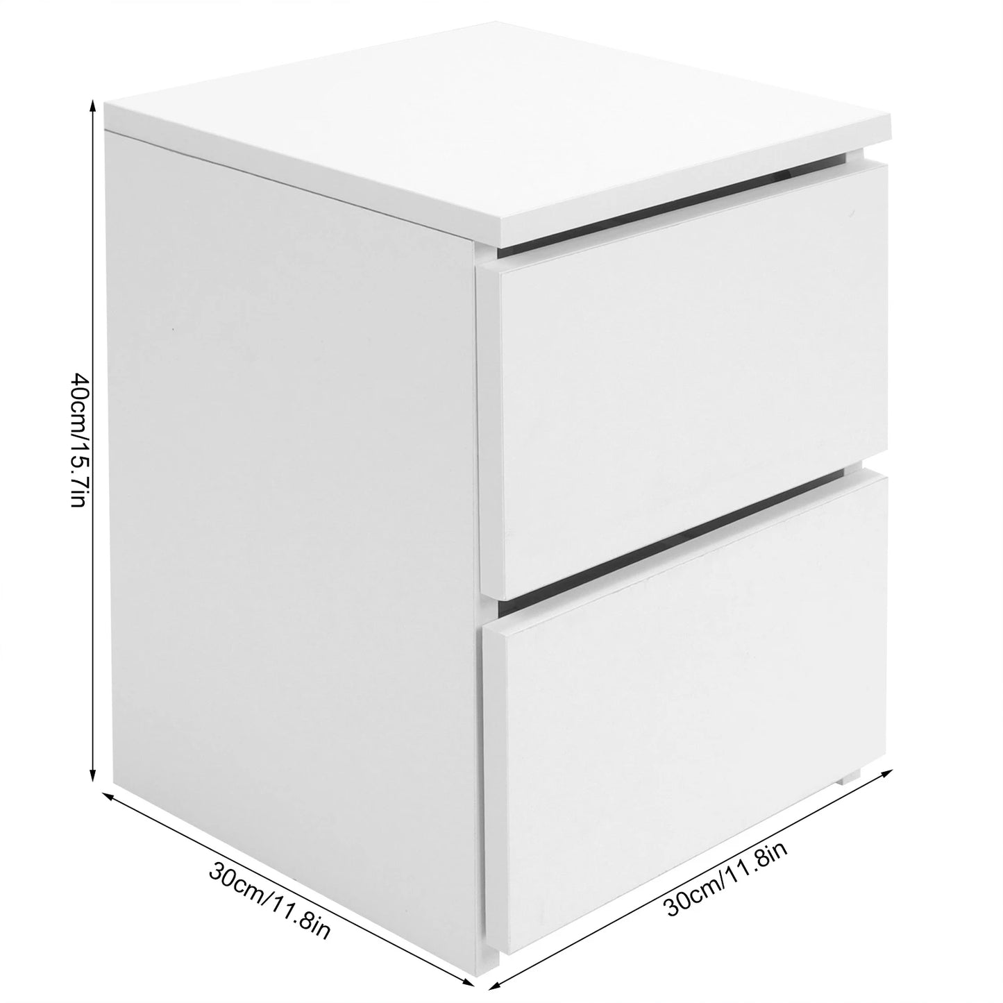 Bedroom Furniture Nightstand Bedside Table with 2 Drawers Modern Night Stand Table for Home Bedroom Living Room Home Improvement