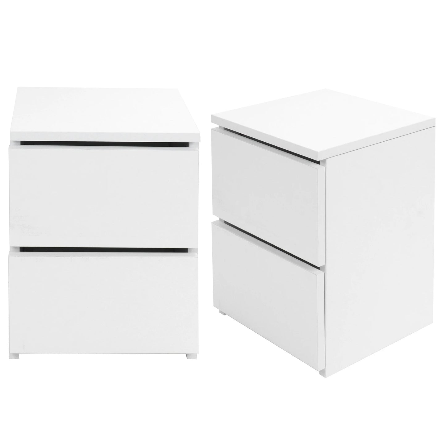 Bedroom Furniture Nightstand Bedside Table with 2 Drawers Modern Night Stand Table for Home Bedroom Living Room Home Improvement