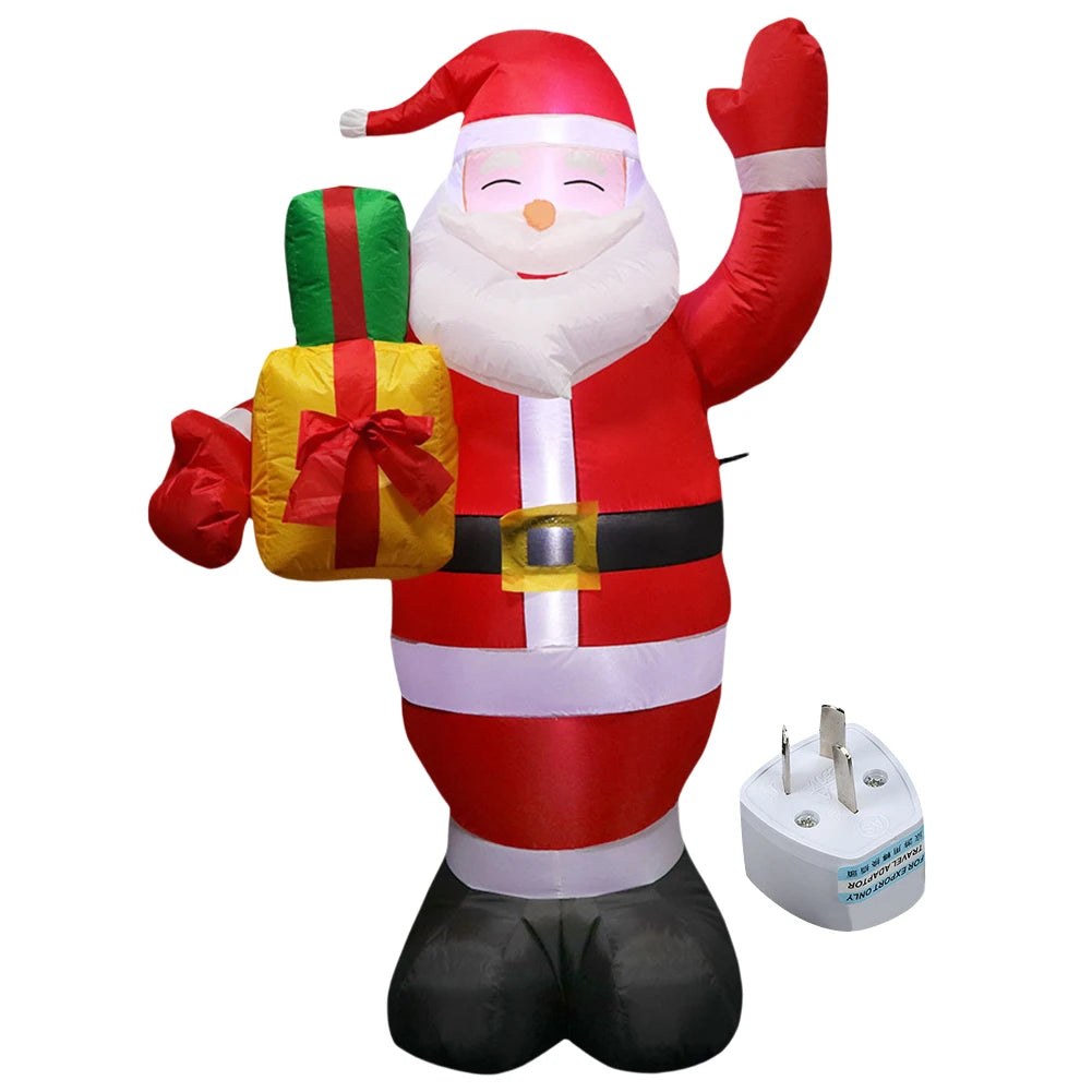 LED Inflatable Lighted Giant Model Ornament Festival Theme Christmas Dolls Decor Decorative Cartoon Christmas New Year Gifts