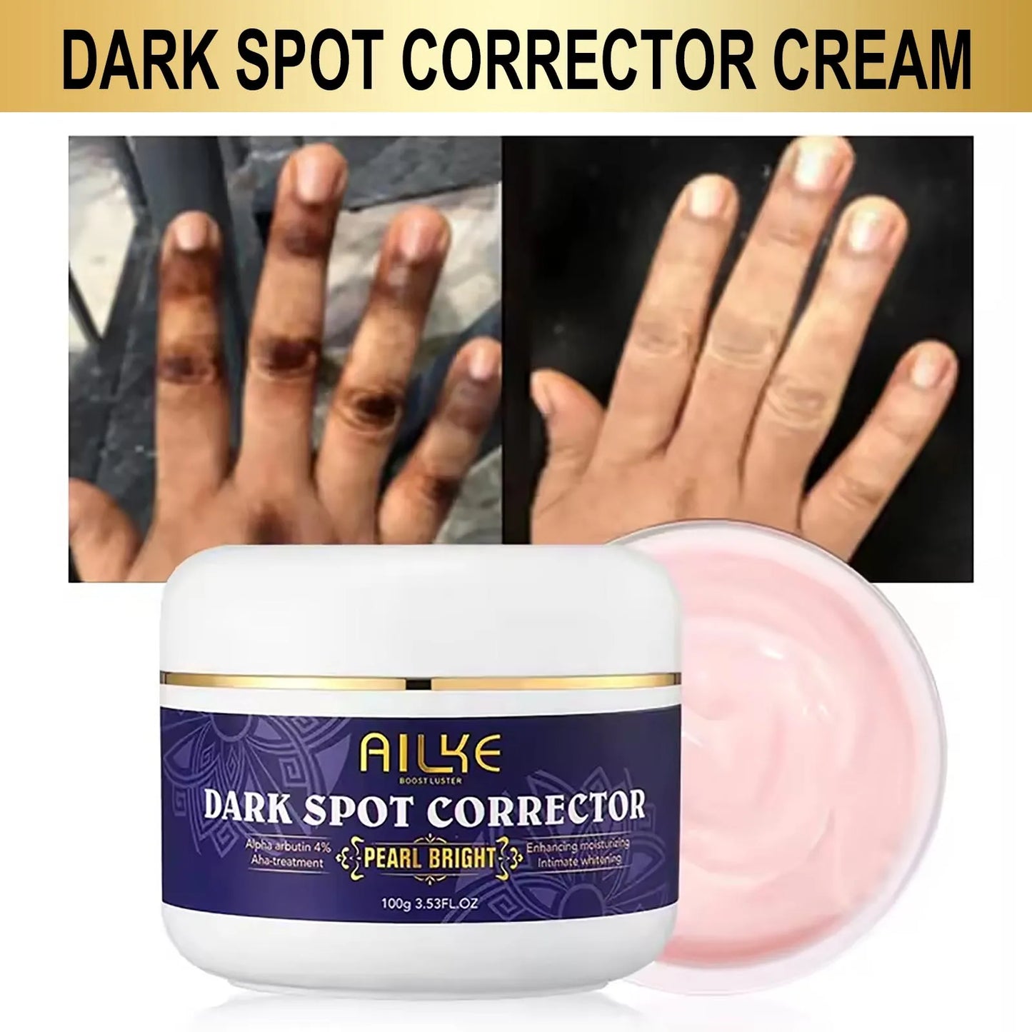 AILKE Bleaching Skin Care, With Double Glutathione, Lightening, Moisturizing, Remove Dark Spots, Melanin, Skin Glowing Face Care