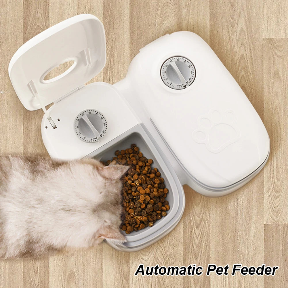 Pet Automatic Timing Feeder Smart Dry Food Dispenser for Cats and Dogs with Timer