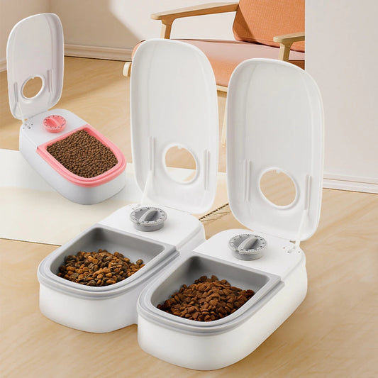 Pet Automatic Timing Feeder Smart Dry Food Dispenser for Cats and Dogs with Timer