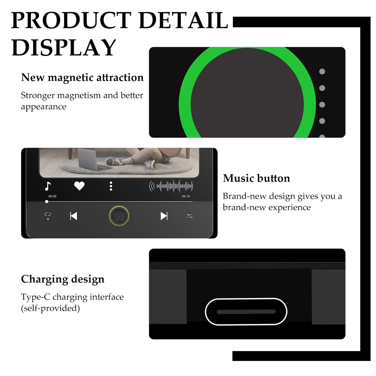 DIY Photo Personalized Music Fridge Magnet Acrylic Music Fridge Stickers Plaque Magnet Player Home Decoration Christmas Gifts