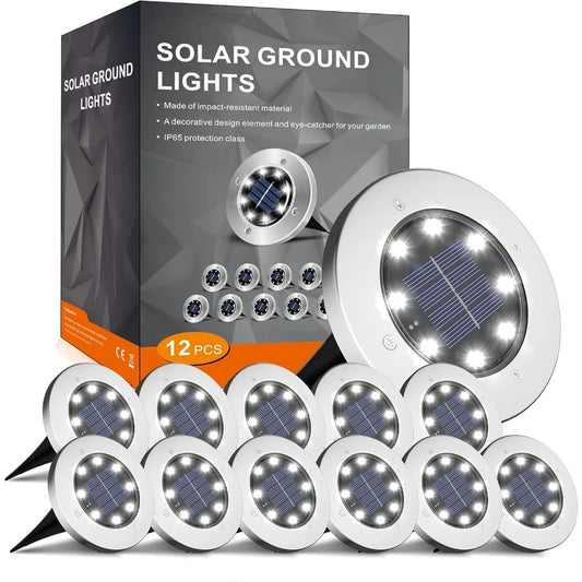 Solar Lights for Outside,12 Pack Solar Lights Outdoor Waterproof, Solar Garden Lights Landscape Lighting for Patio Pathway