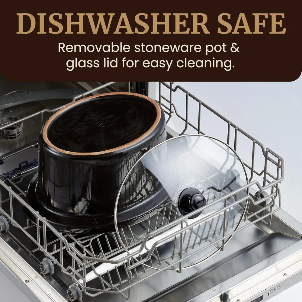 MST-900D 8.5Qt Digital Programmable XL Jumbo Slow Cooker, Adjustable Temp, Entrees, Sauces, Stews & Dips, Dishwasher Safe