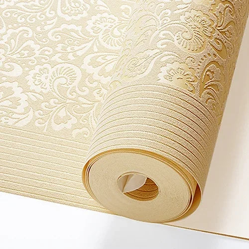 Home Decor Wallpaper Luxury Bedroom Wallpapers 3d Striped Wall Paper European Style Large Embossed Flower Wallpaper
