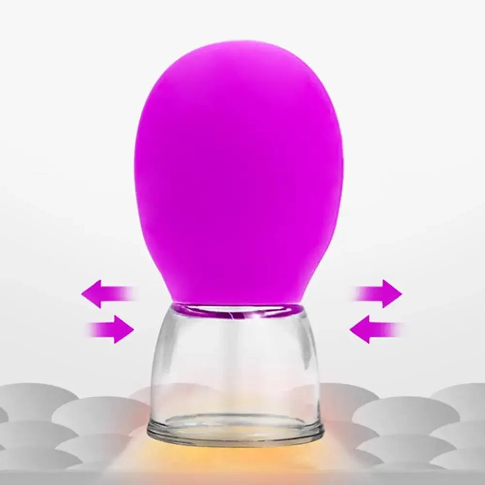 10Pcs Facial Slider Multi Functional Vacuum Negative Pressure Cupping Tool Eye Meridian Conditioning Soft Silicone Cupper