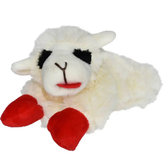 Mini Lamb Chop Dog Toy Plush Squeaky Soft Chew Cuddle Puppy Small Pet Interactive Play Safe Cute Stuffed Animal